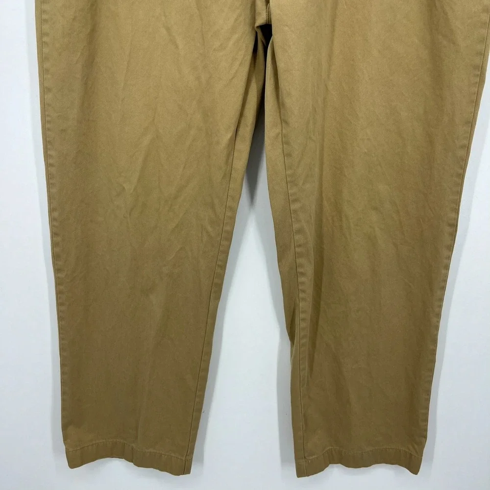 Tommy Hilfiger Pants Men's Size 38x32 Beige Khaki‎ Flat Front Solid